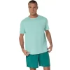 ASICS SILVER SHORT SLEEVE TOP ASICS SILVER SHORT SLEEVE TOP
