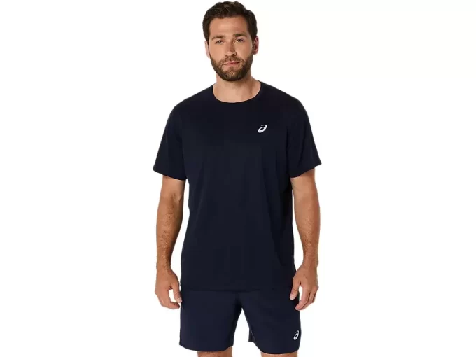 ASICS SILVER SHORT SLEEVE TOP ASICS SILVER SHORT SLEEVE TOP