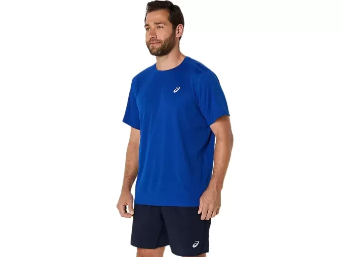 ASICS SILVER SHORT SLEEVE TOP ASICS SILVER SHORT SLEEVE TOP