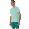 ASICS SILVER SHORT SLEEVE TOP ASICS SILVER SHORT SLEEVE TOP