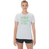 ASICS WOMEN’S HIBISCUS SLOGAN CREW