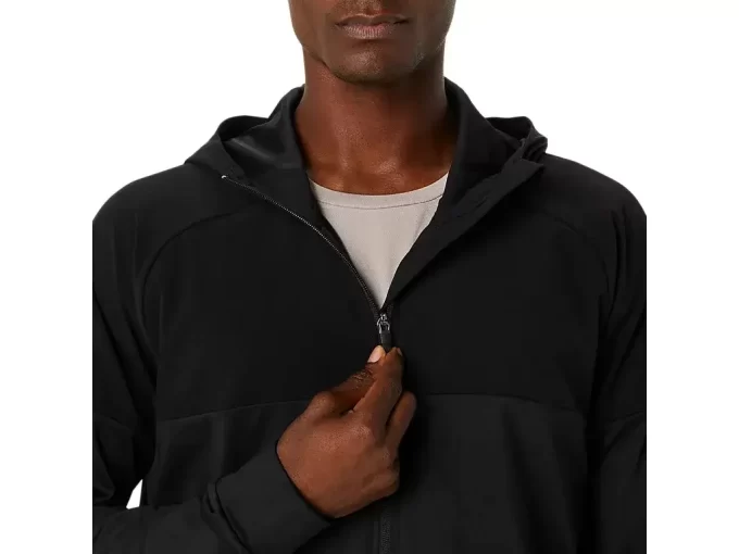 KNIT JERSEY FULL ZIP HOODIE