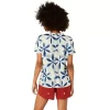METARUN SHIBORI SHORT SLEEVE TOP