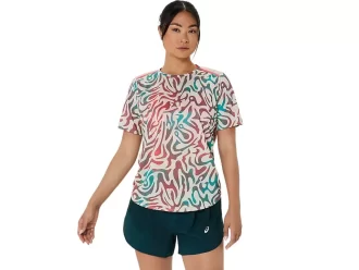 ROAD ALL OVER PRINT SHORT SLEEVE TOP