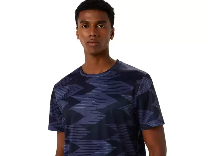 SEASONAL ALL OVER PRINT SHORT SLEEVE TOP