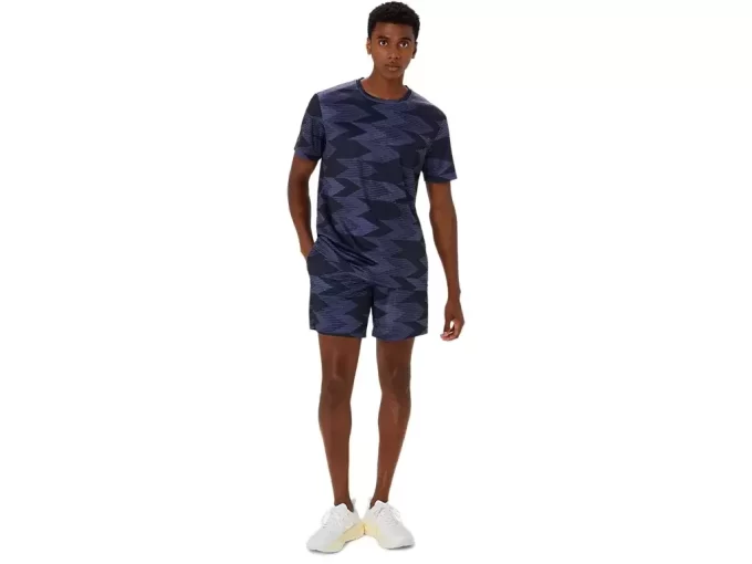 SEASONAL ALL OVER PRINT SHORT SLEEVE TOP