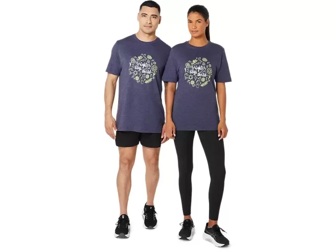 UNISEX ASICS BRIGHTER DAYS AHEAD SHORT SLEEVE TEE