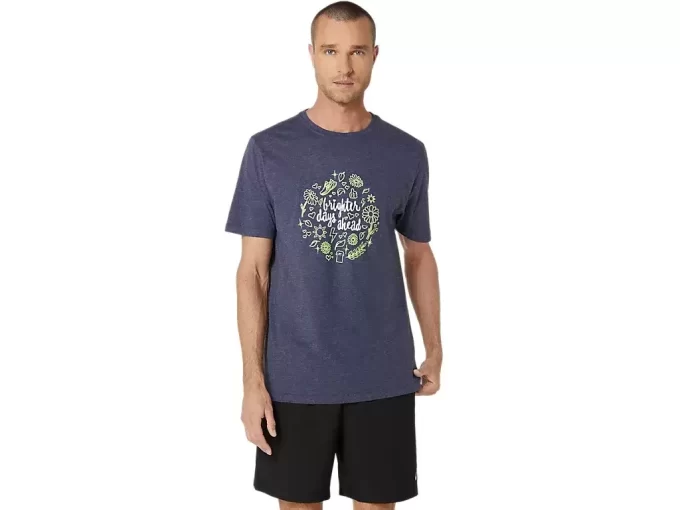 UNISEX ASICS BRIGHTER DAYS AHEAD SHORT SLEEVE TEE