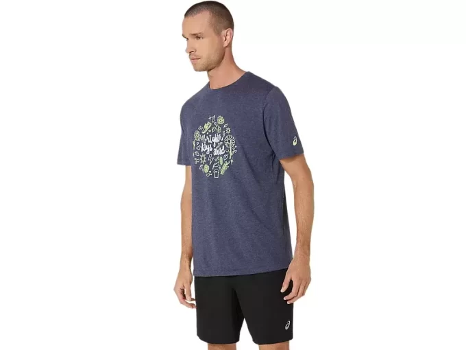 UNISEX ASICS BRIGHTER DAYS AHEAD SHORT SLEEVE TEE