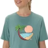 UNISEX ASICS PALM IN THE SUN SHORT SLEEVE TEE UNISEX ASICS PALM IN THE SUN SHORT SLEEVE TEE