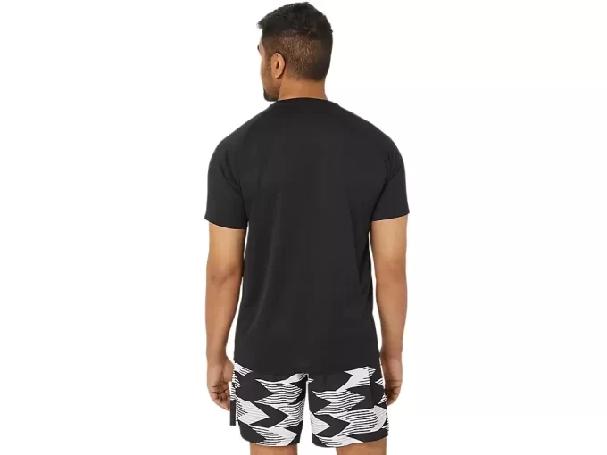 VENTED KNIT SHORT SLEEVE TOP