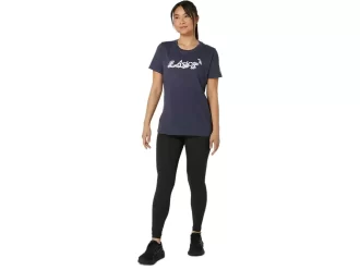WOMEN’S ASICS FLORAL SLOGAN SHORT SLEEVE TEE