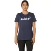 WOMEN’S ASICS FLORAL SLOGAN SHORT SLEEVE TEE WOMEN’S ASICS FLORAL SLOGAN SHORT SLEEVE TEE