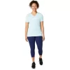 WOMEN’S ASICS STRIPES V-NECK