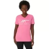 WOMEN’S ASICS STRIPES V-NECK