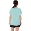 WOMEN’S ASICS STRIPES V-NECK
