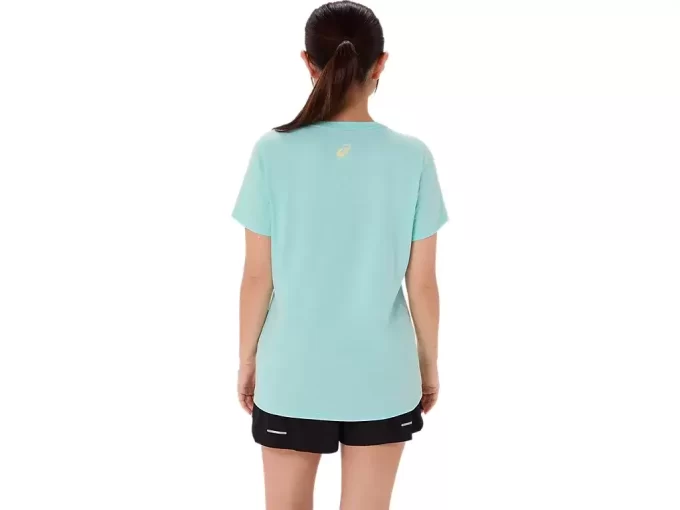 WOMEN’S ASICS STRIPES V-NECK