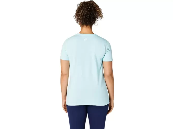 WOMEN’S ASICS STRIPES V-NECK