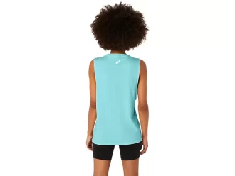 WOMEN’S ASICS SUN IN THE SKY SLOGAN MUSCLE TEE
