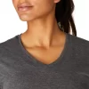 WOMEN’S HEATHER VNECK TOP
