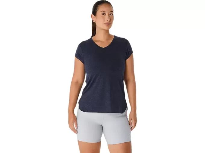 WOMEN’S HEATHER VNECK TOP