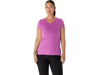 WOMEN’S HEATHER VNECK TOP