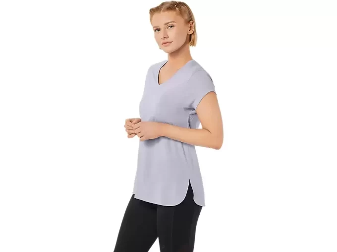WOMEN’S HEATHER VNECK TOP