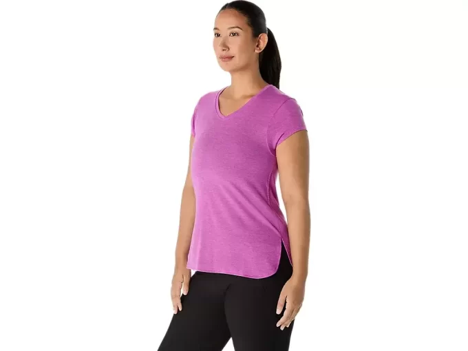 WOMEN’S HEATHER VNECK TOP