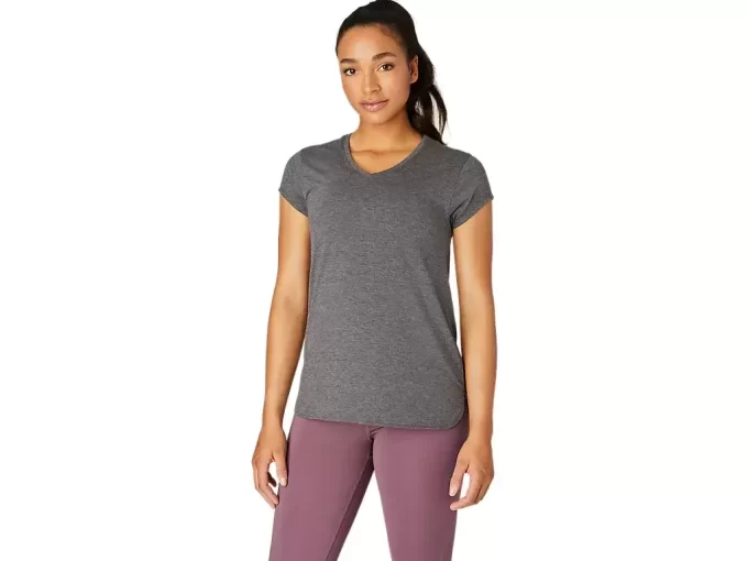 WOMEN’S HEATHER VNECK TOP