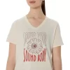 WOMEN’S SUNFLOWER SLOGAN V-NECK WOMEN’S SUNFLOWER SLOGAN V-NECK