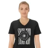 WOMEN’S SUNFLOWER SLOGAN V-NECK